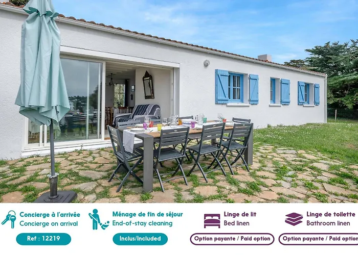 Maison Pour 8, Vue Mer, 400m De La Hébergement de vacances Préfailles