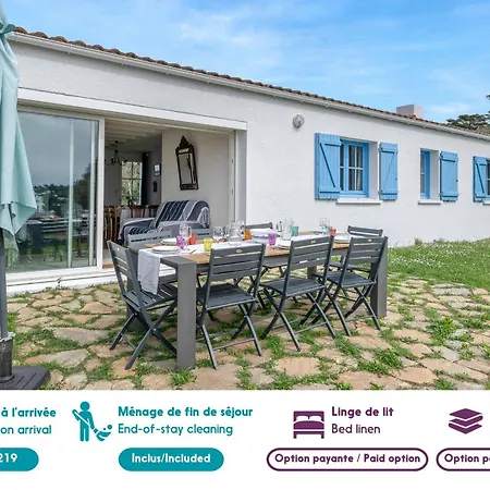 Maison Pour 8, Vue Mer, 400m De La Holiday home Prefailles